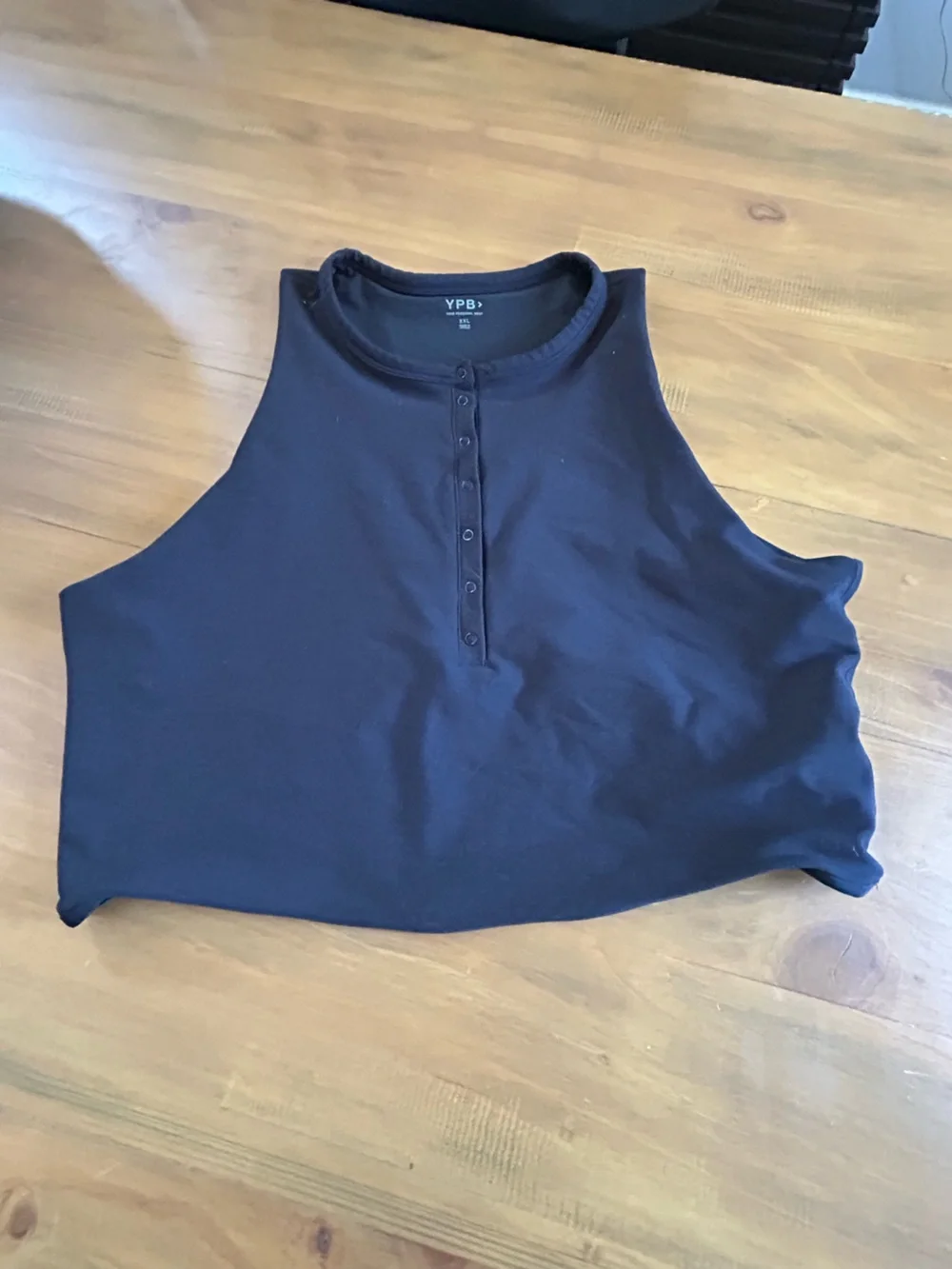 YPB Black Workout Top and Matching Biker Shorts - Picture 8 of 8